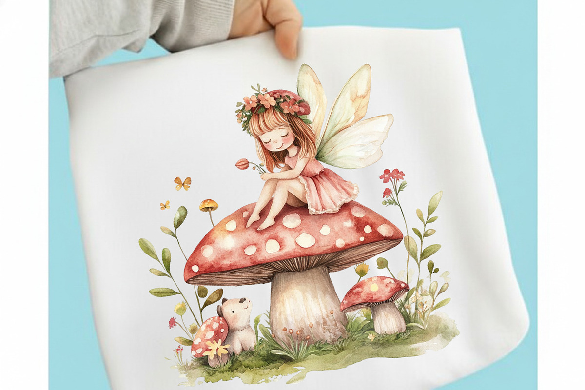 Cute Spring Fairy & Woodland Animals, an Illustration by designcity5 (Photo 4 of 5)