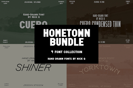 Hometown Font Bundle