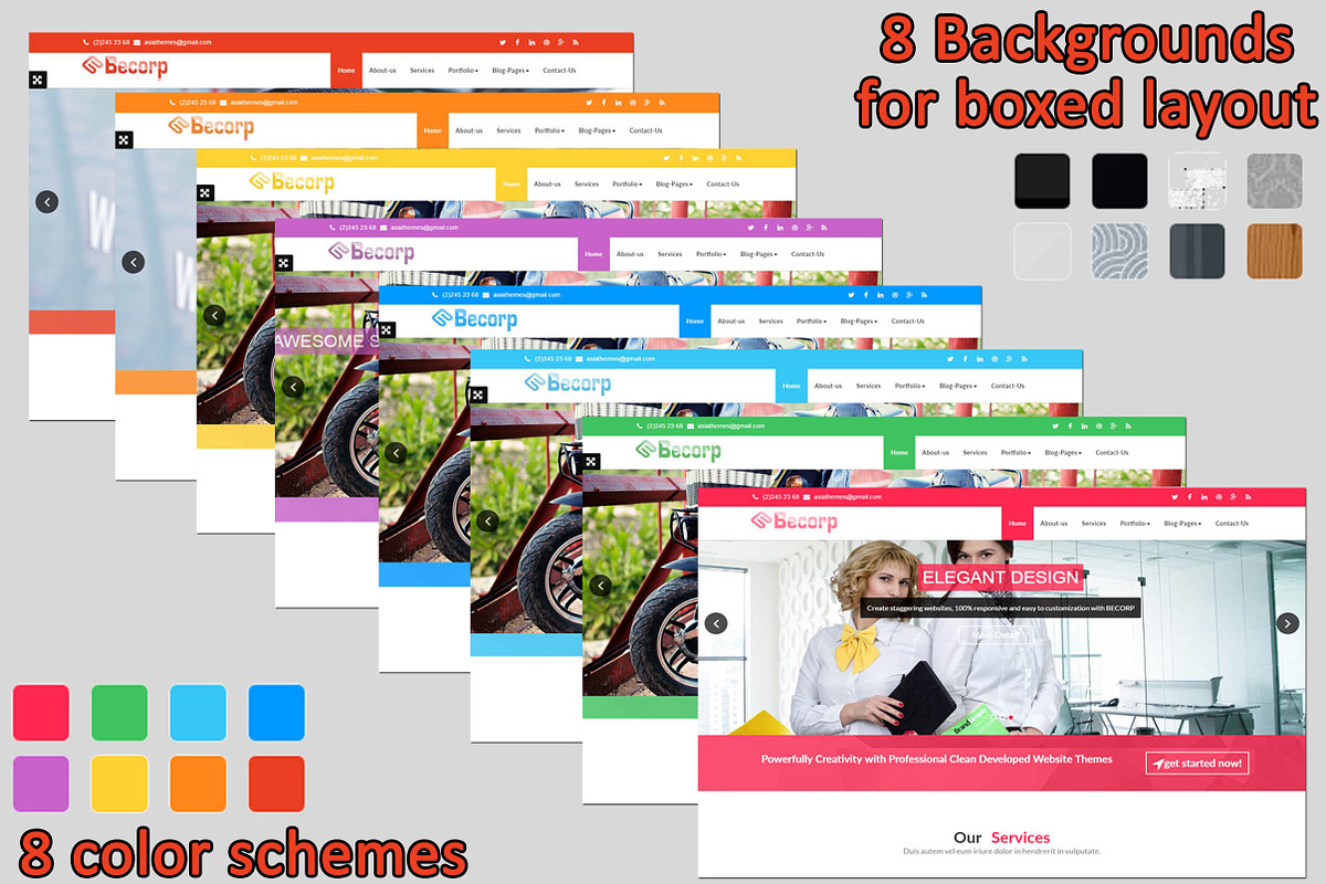 Becorp - Wordpress theme, a WordPress Template by ASIATHEMES (Photo 2 of 8)