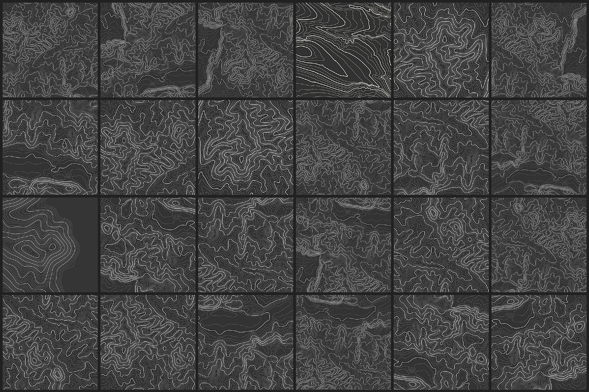 Topographic Maps Vector Bundle, a Texture Illustration by RDShop (Photo 11 of 13)
