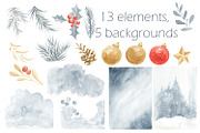 Christmas polar bear, an Animal Illustration by Love Watercolor Store (Thumbnail 7 of 9)