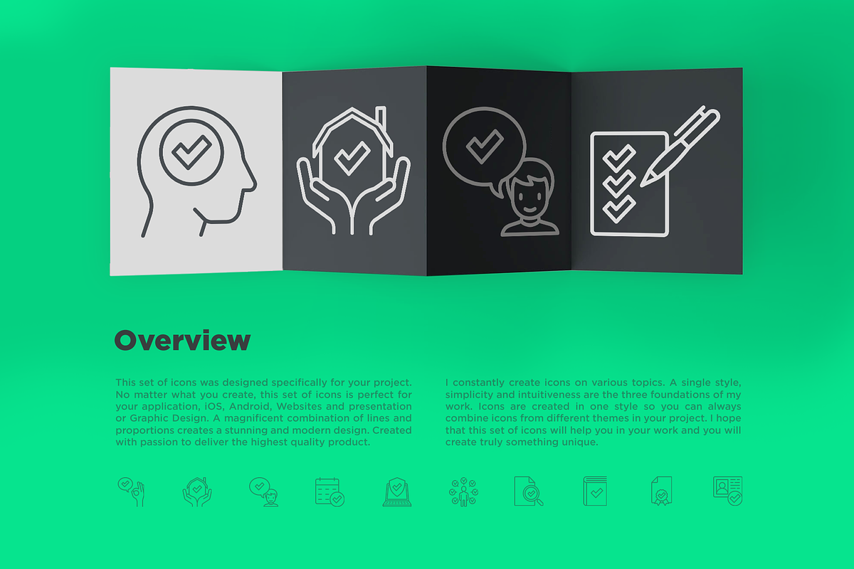 Approved | 25 Thin Line Icons, an Outline Icon by Alex Blogoodf (Photo 3 of 15)