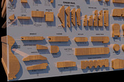 Molding Kitbash V1 - 128 Profile Set, an Architecture 3D Model by RoHo Productions (Thumbnail 11 of 28)