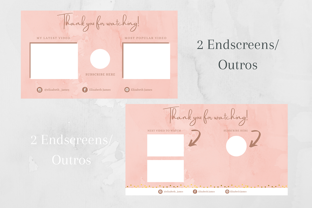 YouTube Branding Pack | CANVA, a Social Media Template by Tegefeldt Design (Photo 4 of 7)