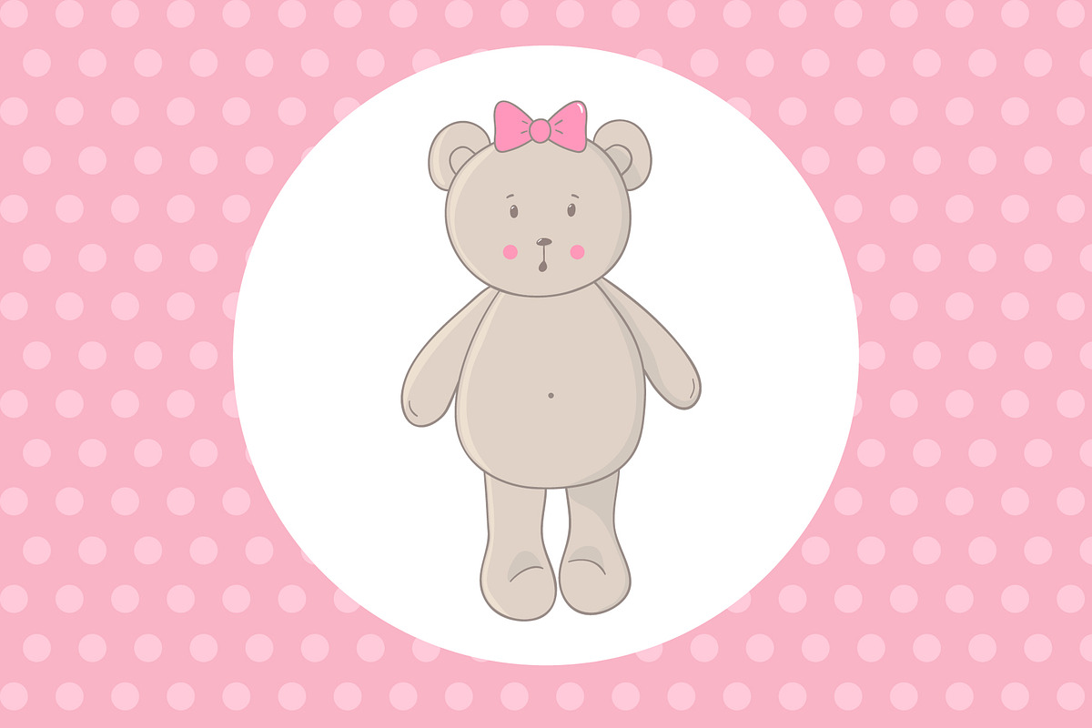 Cute teddy bear, an Illustration by BerryCaty (Photo 7 of 9)