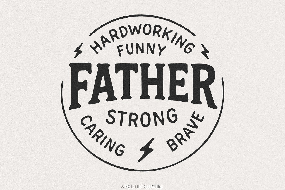 Fathers Day PNG, Best Dad Ever, an Illustration by SharpMarketplace (Photo 1 of 9)