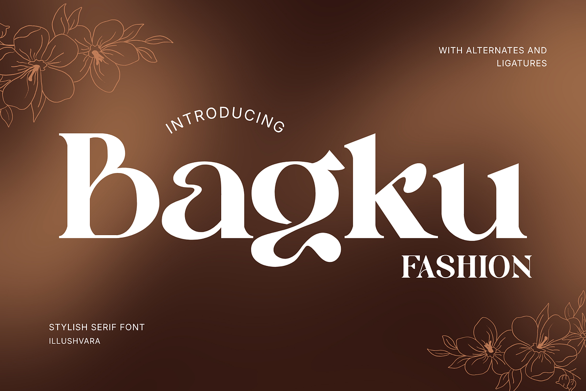 Bagku Fashion - Luxury Modern Font, a Serif Font by Illushvara Design (Photo 1 of 12)