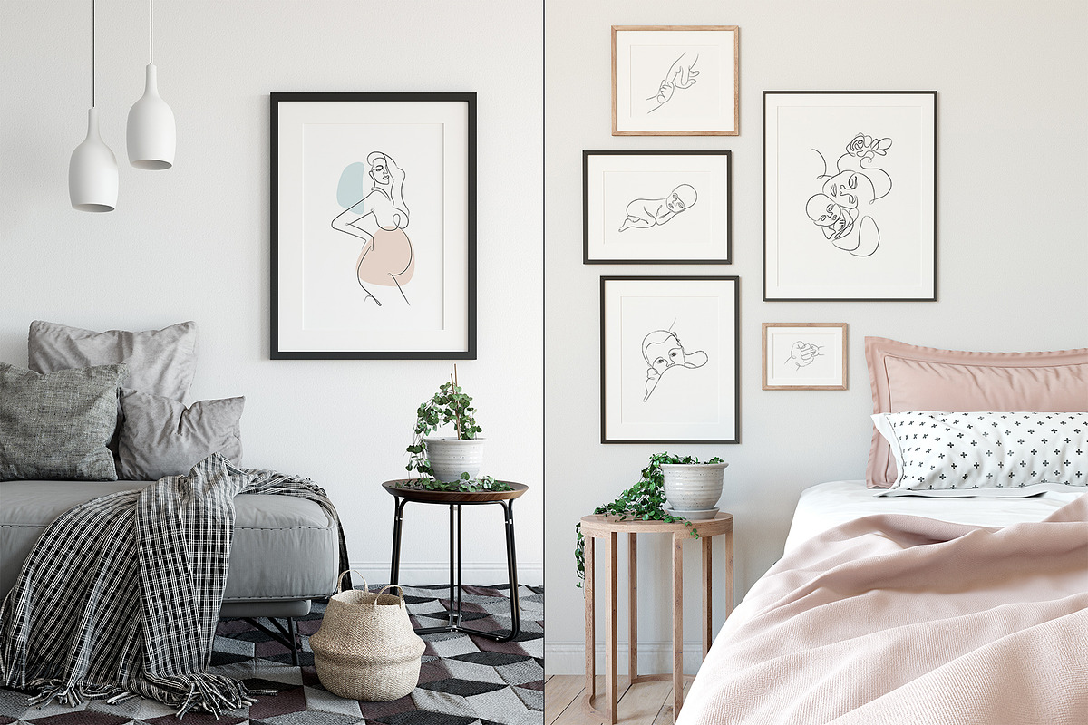 Maternity 20+ Line Art Illustrations, a Decorative Illustration by le-genda (Photo 8 of 11)