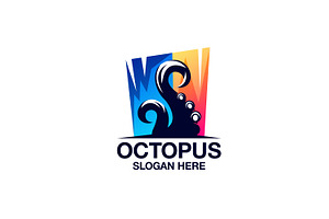 Octopus Vector Template Logo Design