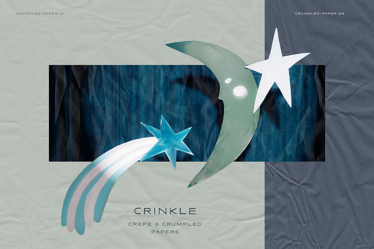 Crinkle - Crepe & Crumpled Papers, a Texture Graphic by alonahaidash (Photo 19 of 19)