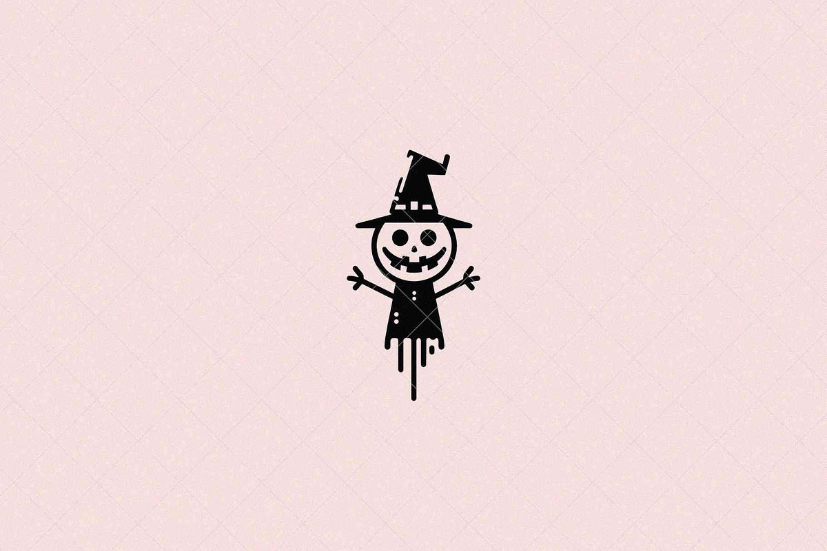 Halloween Scarecrow Icon, a Seasonal Illustration by Vectorium Studio (Photo 3 of 3)