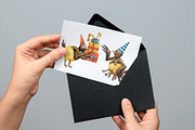 Bird's Birthday - Watercolor Clipart, an Animal Illustration by Mashamashastu (Thumbnail 12 of 12)