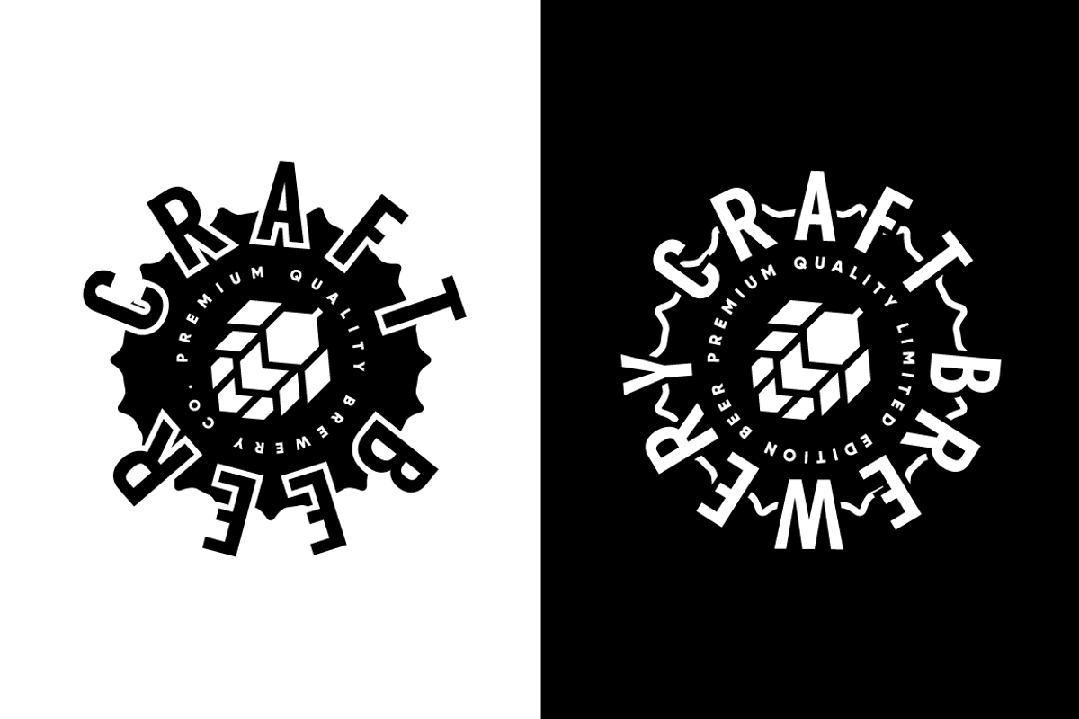Craft beer brewery vector logo, a Food Illustration by provector (Photo 3 of 3)