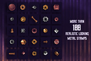Steampunk brushes for Procreate, a Brush Add-On by seamless team (Thumbnail 7 of 9)