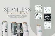 Winter Christmas Watercolor Card Set, a Decorative Illustration by WalaPalette (Thumbnail 13 of 14)