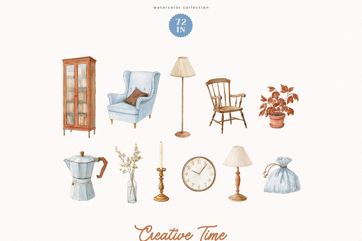 Creative Time Collection, a Seasonal Illustration by PeDe Designs (Photo 7 of 17)