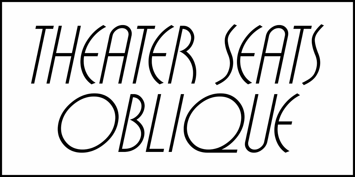 Theater Seats JNL, a Serif Font by Jeff Levine Fonts (Photo 4 of 5)