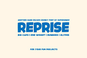 Reprise | Hand drawn font, a Handwritten Font by Supersimbo © (Thumbnail 1 of 8)
