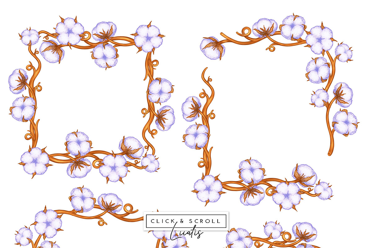 Cotton & Swallow Seamless Patterns, a Decorative Illustration by Liiafis (Photo 12 of 16)
