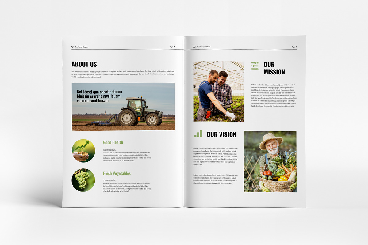 Agriculture Brochure Template ICanva, a Brochure Template by PixWork (Photo 4 of 11)