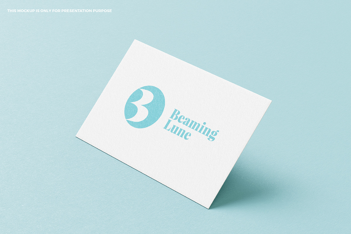 Beaming Lune logo design, a Branding & Logo Template by MuzaInspires (Photo 5 of 5)