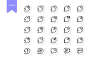 Speech Bubble Icons, a Duotone Icon by HacaStudio (Thumbnail 3 of 6)