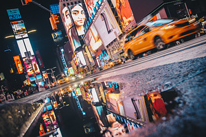 Time Square Reflections