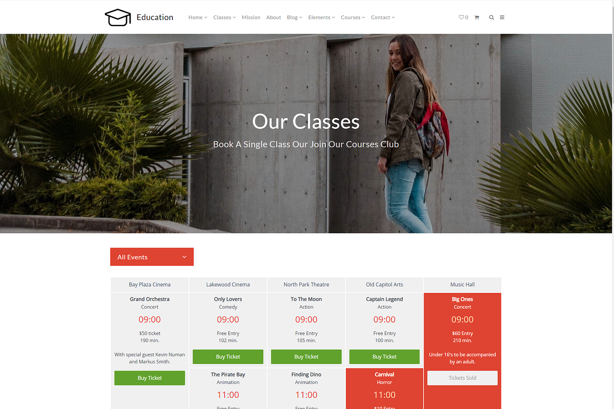Education & Courses WordPress Theme, a WordPress Template by Visualmodo (Photo 6 of 41)