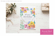 painterly florals clipart & patterns, an Object Graphic by Sawango Designs (Thumbnail 5 of 6)