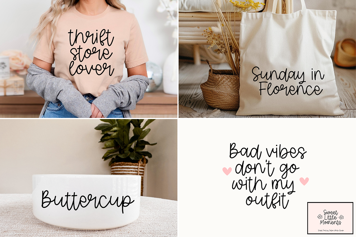 Cute & Cursive Font Bundle 3, a Script Font by Sofia Skoog (Photo 4 of 10)