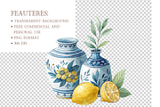 Watercolor Lemon Clipart Bundle, an Illustration by MockupWizard (Thumbnail 5 of 6)