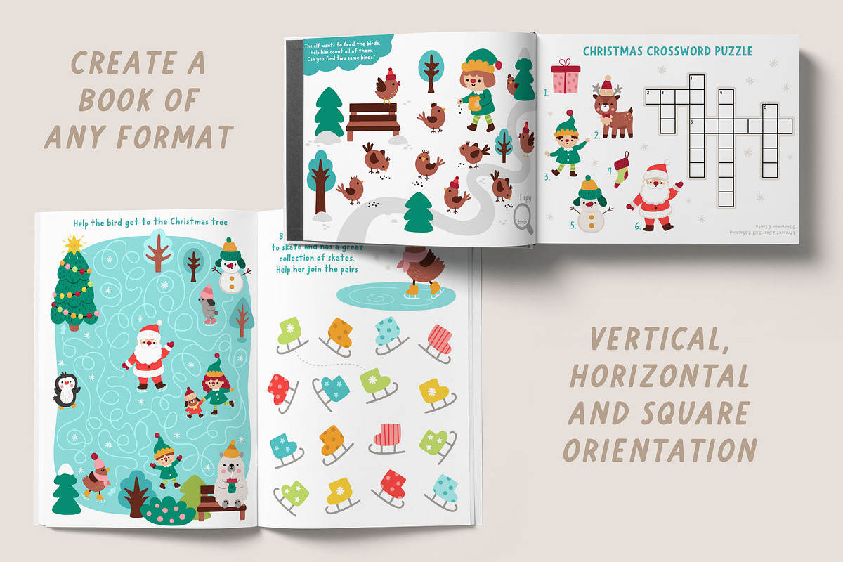 Christmas village games kit for kids, an Education Illustration by Lexi Claus (Photo 7 of 15)
