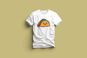 Cute Taco Mustache Mascot, a Food Illustration by Artstorystudio (Thumbnail 2 of 3)
