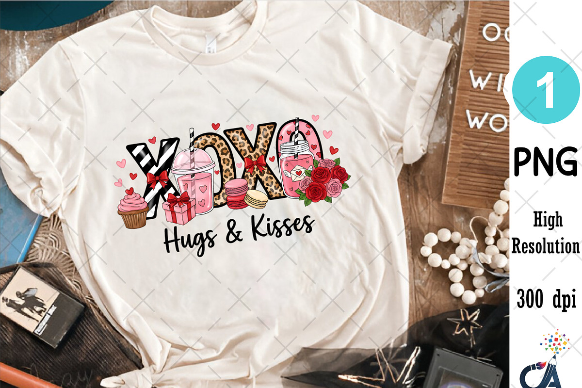 Xoxo Coffee Cup Valentine Png, an Illustration by Creative Art (Photo 4 of 6)
