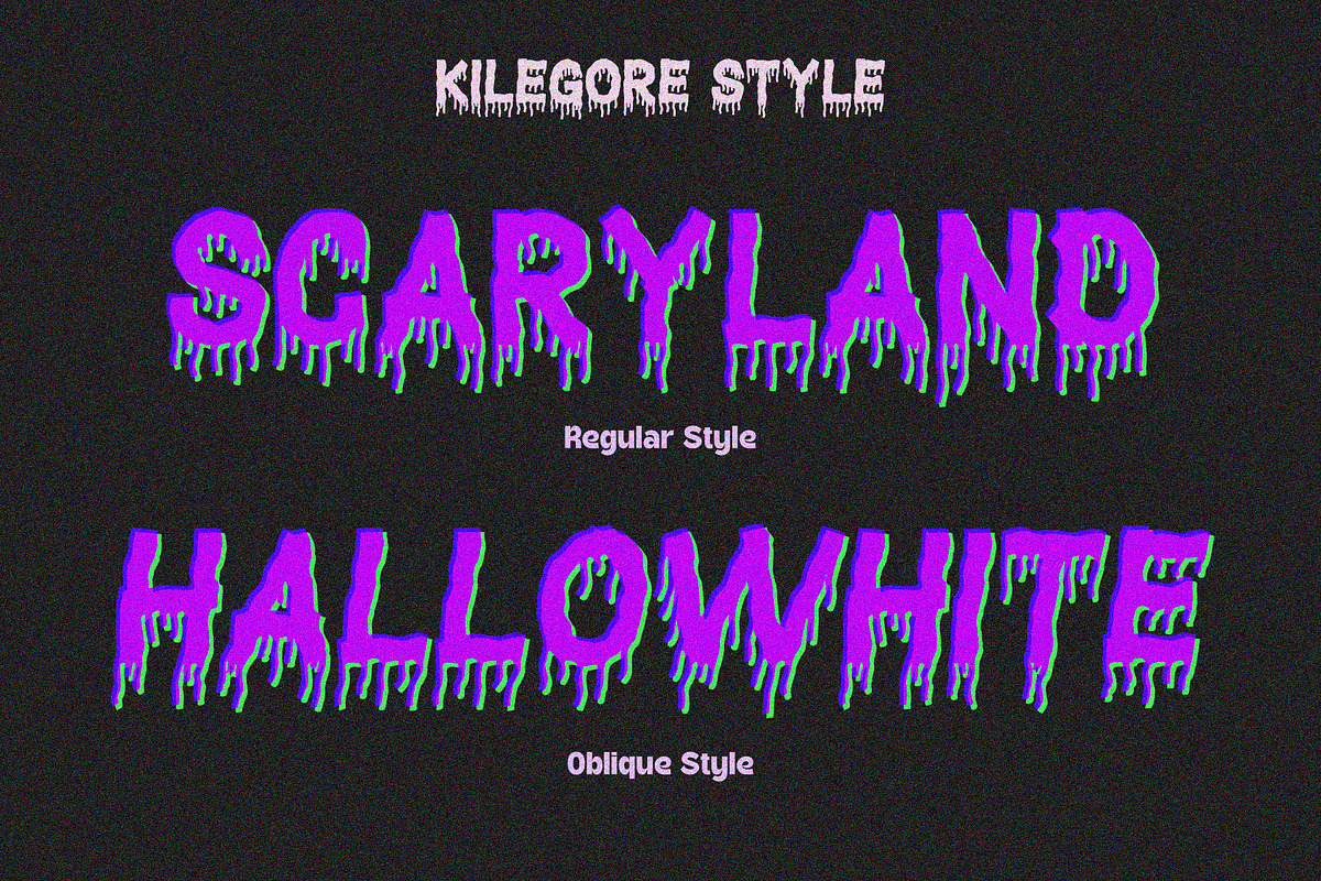 VT Kilegore - Scary Horror Font, a Sans Serif Font by ViactionType (Photo 5 of 8)