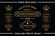 30 Vintage Insignia Template, an Object Graphic by pixelpines (Thumbnail 4 of 5)