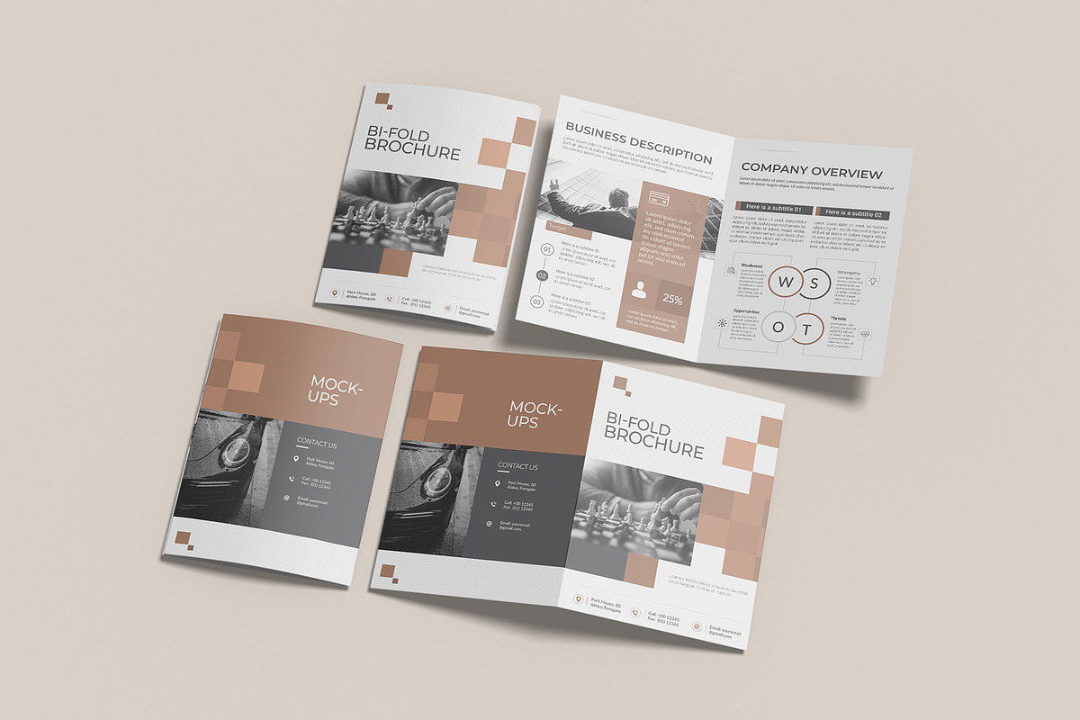 A4 Bifold Brochure Mockup Bundles, a Brochure Template by Graphic Aesthetic (Photo 19 of 20)