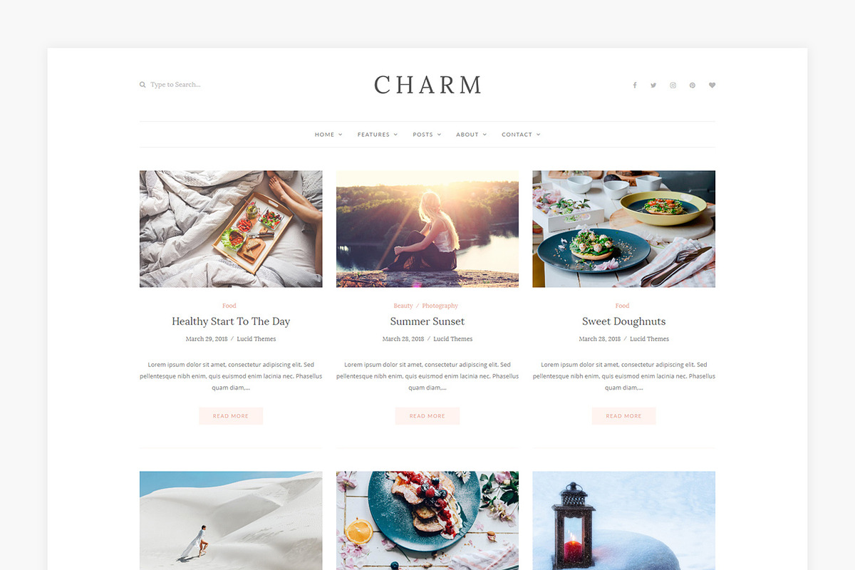 Charm - WordPress Blog Theme, a WordPress Template by Lucid Themes (Photo 8 of 10)