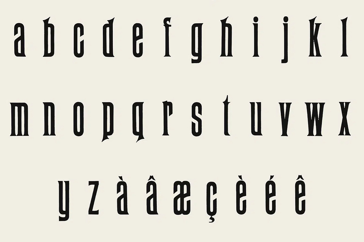 Condensed Gothic Typeface, a Serif Font by Century Library (Photo 3 of 6)