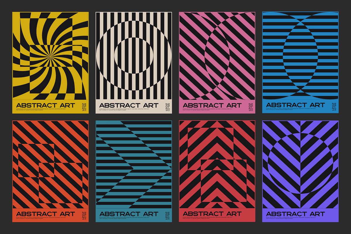 80 MODERN GEOMETRIC VECTOR POSTERS, a Texture Graphic by craftlove (Photo 14 of 14)