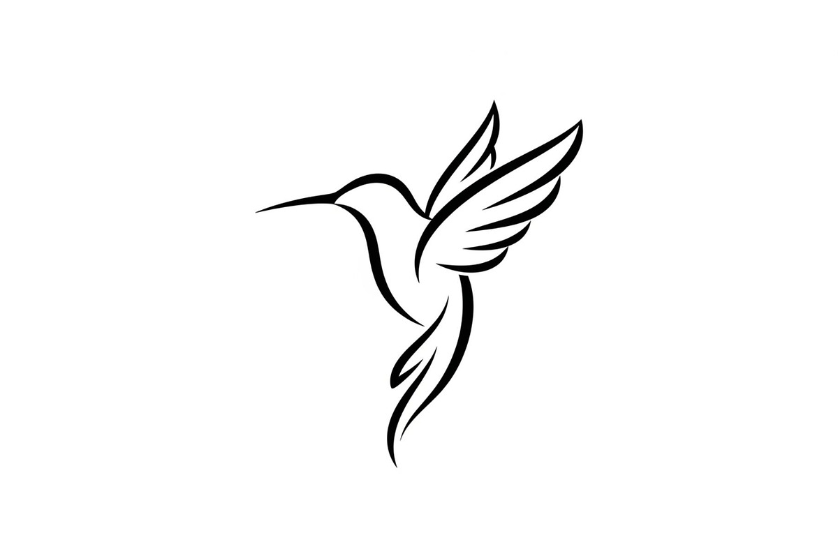 Hummingbird Line Art SVG Bundle, an Illustration by yasushie (Photo 25 of 31)