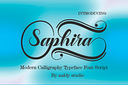 Saphira, a Script Font by NaldyStudio (Thumbnail 1 of 7)