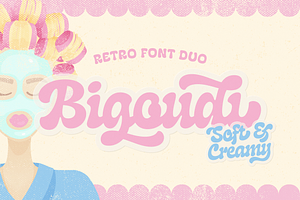 Bigoudi Retro Bold Script & Sans Duo