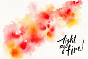 watercolor stain light my fire, a Texture Graphic by coconut_forest (Thumbnail 1 of 3)
