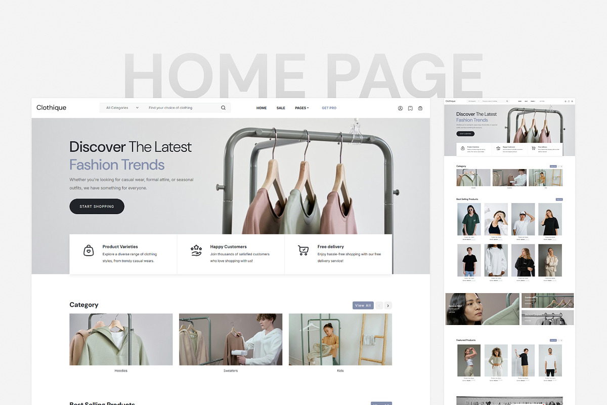 Clothique - eCommerce Store HTML preview 2