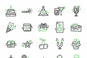 Birthday Green & Black Icons, an Icon by IconBunny (Thumbnail 2 of 2)