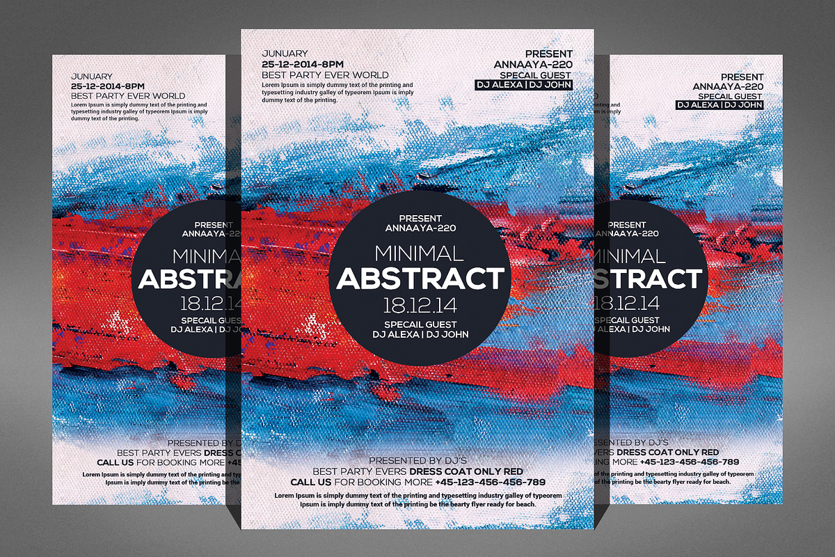 Minimal Abstract Flyer, a Flyer Template by graphicforest
