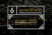 24 Outline Logos Template, an Object Graphic by Dega Syukurilah (Thumbnail 1 of 4)