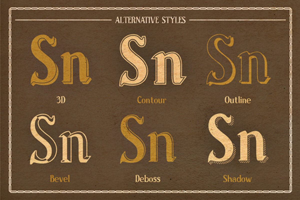 Sonten Typeface preview 3