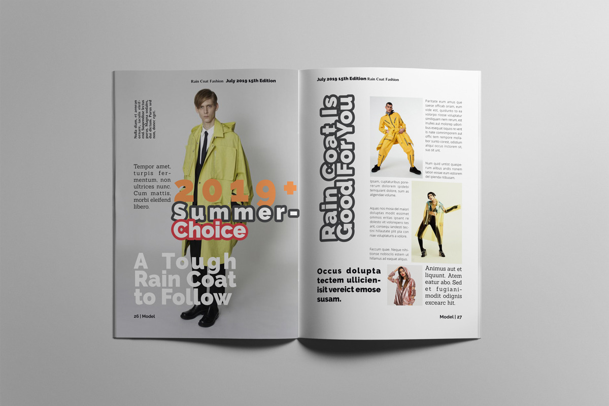 Fashion Magazne Layout Template, a Magazine Template by Swayang (Photo 14 of 24)